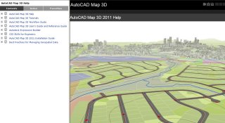 AutoCAD Map 3D 2011 manuals online on the web